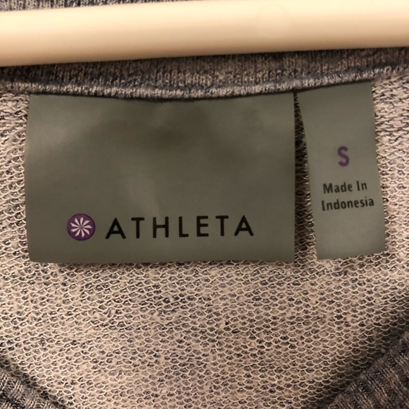Athleta Space Dye Gray/Blue Long Sleeve Top - Picture 5 of 7